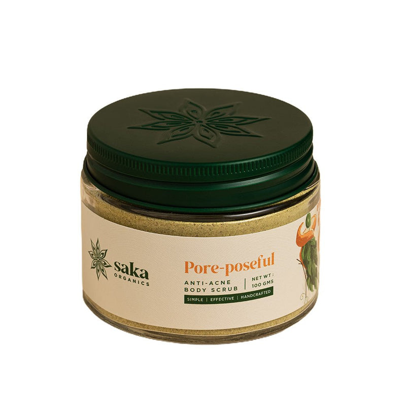 Pore - poseful | Handmade Anti - Acne Body Scrub (150gms) | Verified Sustainable by Brown Living™