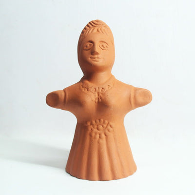 Porus Terracotta Rani Putul Air Aroma Diffuser for Indoor Table Top | Set of 1 Doll + 6 Perfumes 10 ml Each – Fragrance Diffusers on Brown Living™. SKU: ADF - RPL1/F6/10. Img 3.