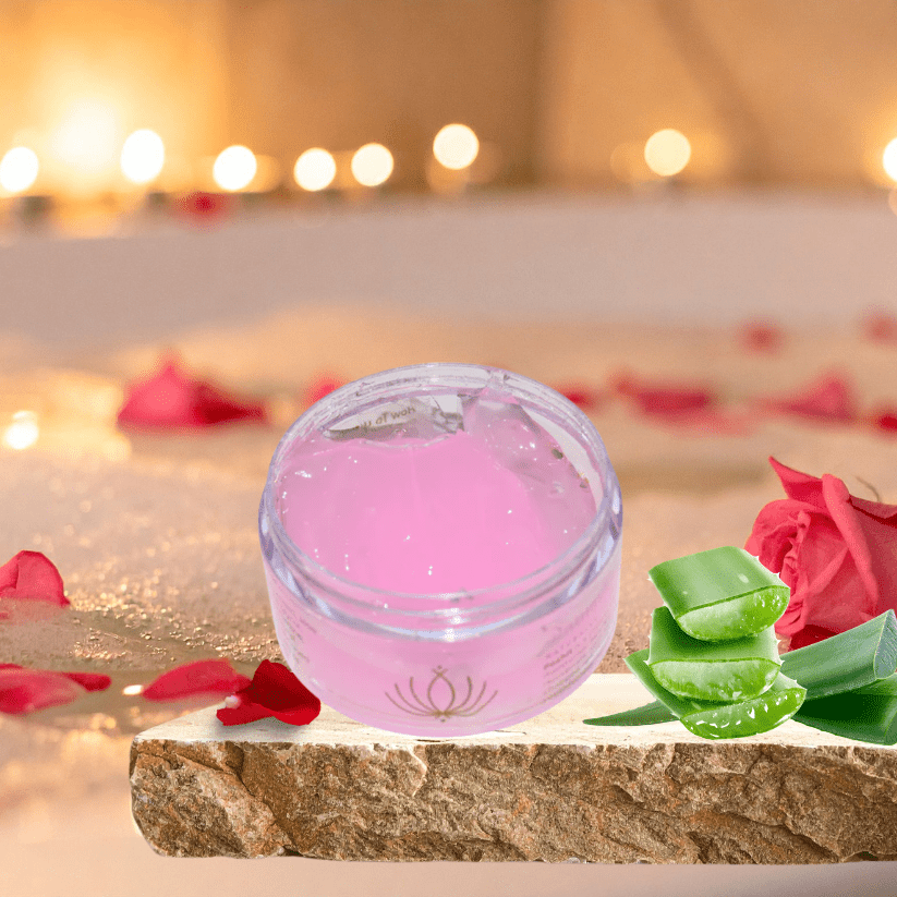 Poshit Gulaab Aloevera Gel - 50 gm – Face Lotion on Brown Living™. SKU: NM-PG-01-NL. Img 4.