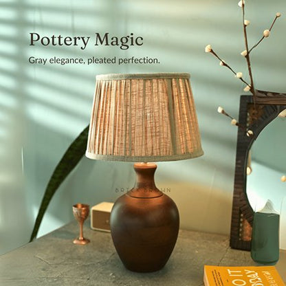 Potra Night Lamp | Handcrafted Mango Wood Table Lamp | Verified Sustainable by Brown Living™