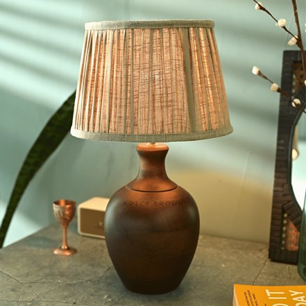 Potra Night Lamp | Handcrafted Mango Wood Table Lamp | Verified Sustainable by Brown Living™