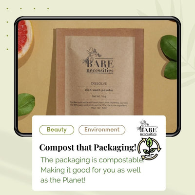 Powder to Liquid Dishwash with Dispenser – Cleaning Products on Brown Living™. SKU: BNHC005 - 1. Img 8.