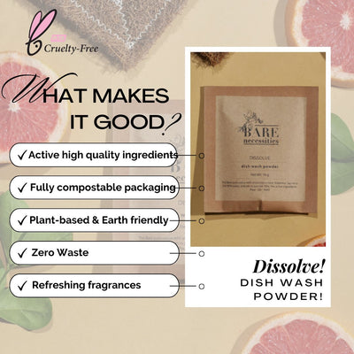 Powder to Liquid Dishwash with Dispenser – Cleaning Products on Brown Living™. SKU: BNHC005 - 1. Img 5.