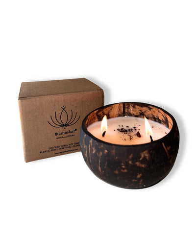 Prakasha | Coffee Mocha Soy Wax Candles – Candles & Fragrances on Brown Living™. SKU: PRA - CAN - 39 - NAM. Img 1.