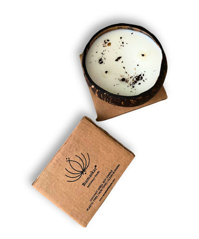 Prakasha | Coffee Mocha Soy Wax Candles – Candles & Fragrances on Brown Living™. SKU: PRA - CAN - 39 - NAM. Img 2.