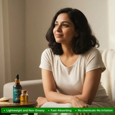 Pre Makeup Face Oil | 30ml Facial Skincare Oil – Face Oil on Brown Living™. SKU: PFOY06. Img 4.