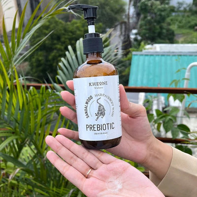 Prebiotic Sandalwood | 3 - in - 1 Hair, Face & Body Wash – Body Wash on Brown Living™. SKU: PRTISA250L. Img 6.