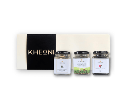 Premium 3 Tea Gift Set – Tea by Kheoni available on Brown Living™. . SKU: KHTGS - 001. Img 1.
