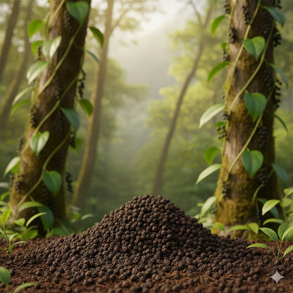 Premium Black Pepper – Whole & Fresh | Natural Spice – Seasonings & Spices on Brown Living™. SKU: APPCL-077n. Img 5.