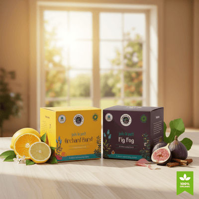 Premium Botanical Car Aroma Potli | Mystic Sugandha & Fig Fog | Pack of 2 – Fragrance Diffusers on Brown Living™. SKU: BLP2001-MSFF. Img 1.