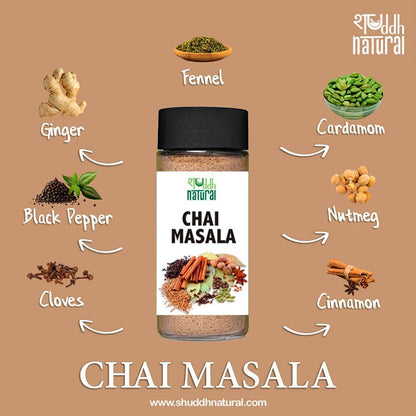 Premium Chai Masala | Immunity Booster | HeIps in Cold & Cough | 60g | Verified Sustainable by Brown Living™