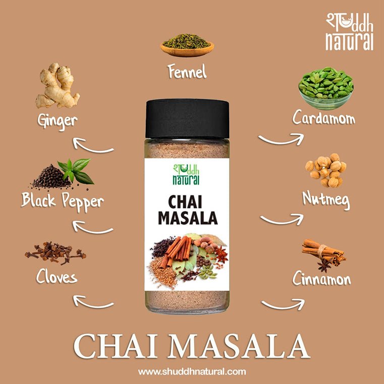 Premium Chai Masala | Immunity Booster | HeIps in Cold & Cough | 60g | Verified Sustainable Seasonings & Spices on Brown Living™