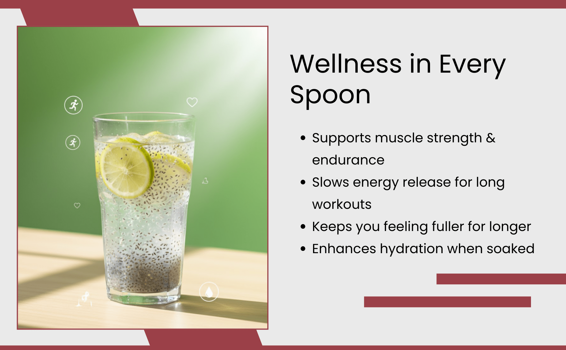 Premium Chia Seeds 200g | 100% Natural High Protein Seeds – Dried Fruits, Nuts & Seeds on Brown Living™. SKU: ARNAS-1. Img 6.