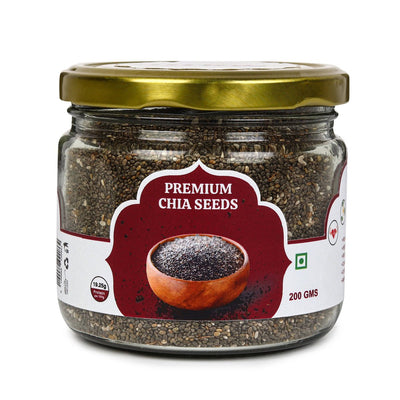 Premium Chia Seeds 200g | 100% Natural High Protein Seeds – Dried Fruits, Nuts & Seeds on Brown Living™. SKU: ARNAS-1. Img 1.