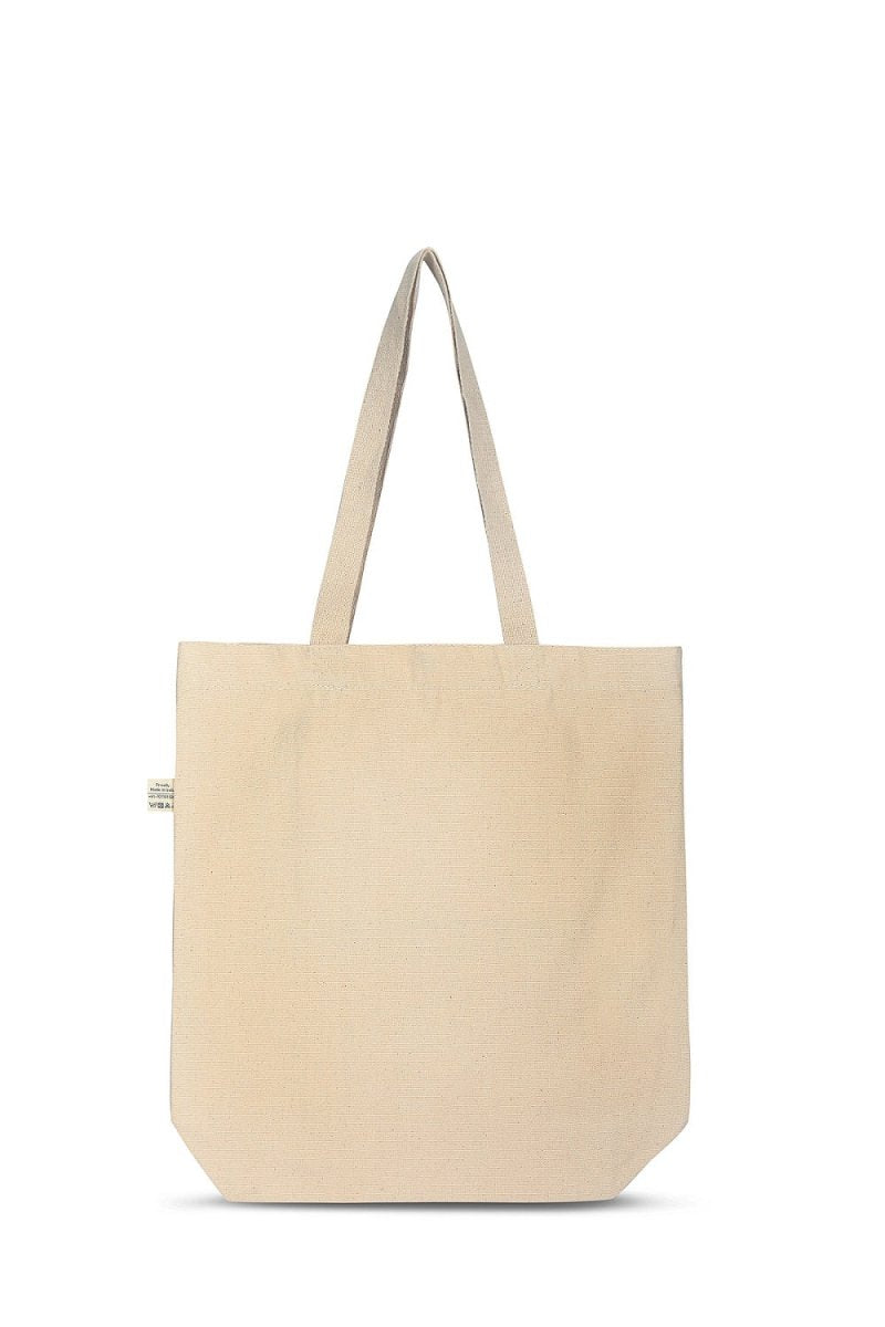 Premium Cotton Canvas Tote Bag - Bone White | Verified Sustainable by Brown Living™