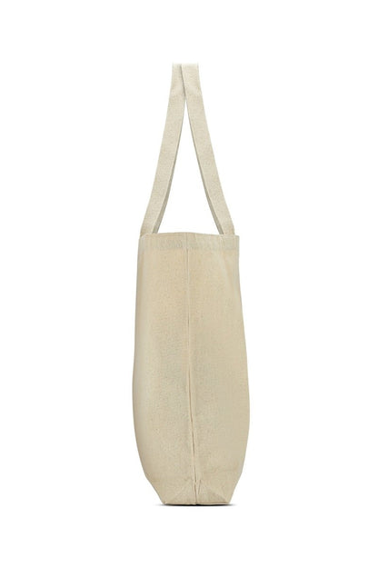 Premium Cotton Canvas Tote Bag - Bone White | Verified Sustainable by Brown Living™