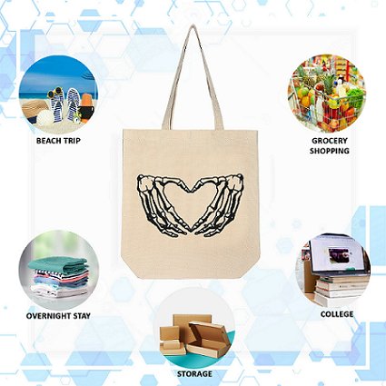 Premium Cotton Canvas Tote Bag - Bone White | Verified Sustainable by Brown Living™