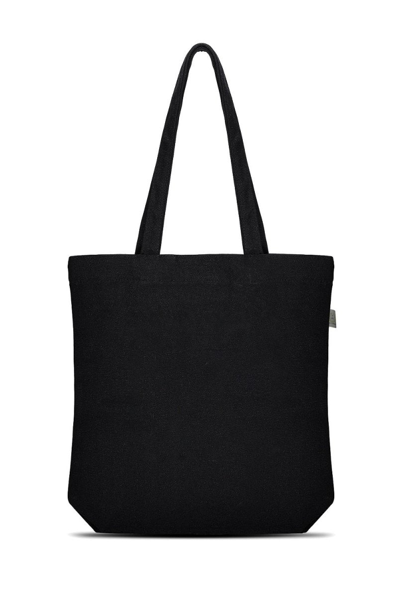 Premium Cotton Canvas Tote Bag - Live Every Moment Black | Verified Sustainable by Brown Living™