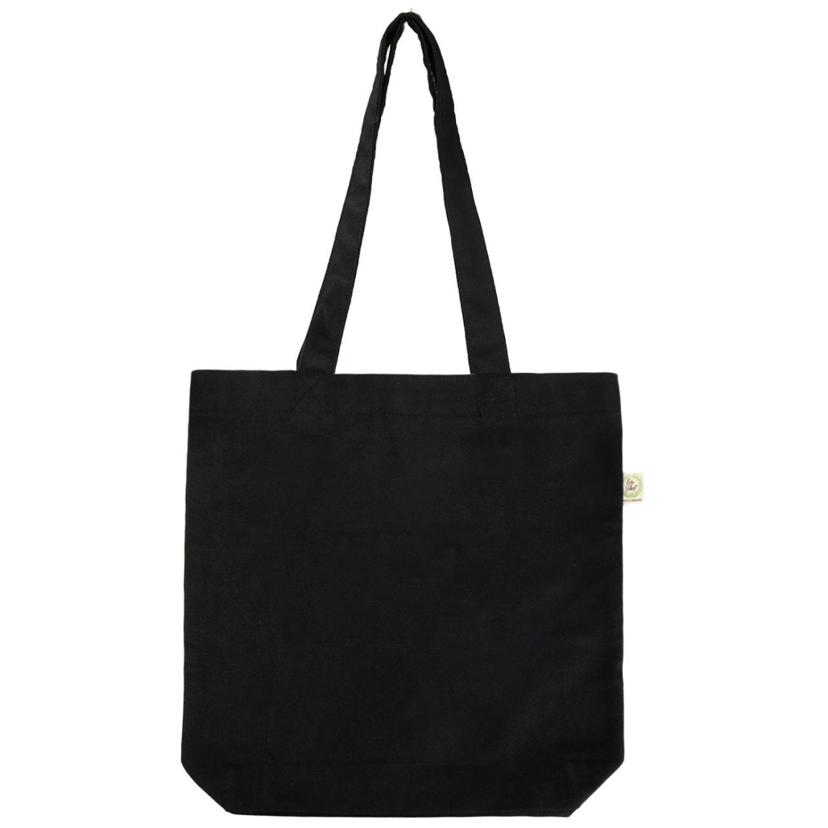 Premium Cotton Canvas Tote Bag - Zebra Black | Verified Sustainable by Brown Living™