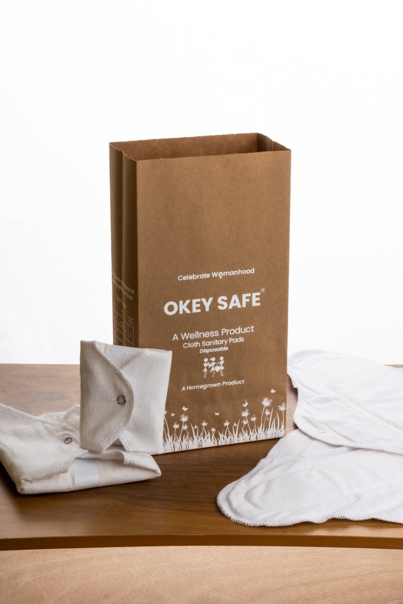 Premium Disposable Cloth Pads – Single Use (XXL, XL, L, Panty Liners) – Womens Underwear by OKEY SAFE available on Brown Living™. XL (Pack of 6) . SKU: OSXL. Img 1.