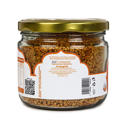 Premium Fenugreek Seeds 200g | Pure Natural Methi Seeds – Dried Fruits, Nuts & Seeds on Brown Living™. SKU: ARNAS-5. Img 4.