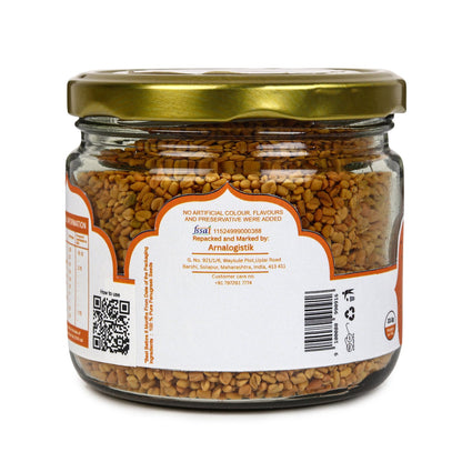 Premium Fenugreek Seeds 200g | Pure Natural Methi Seeds – Dried Fruits, Nuts & Seeds on Brown Living™. SKU: ARNAS-5. Img 4.