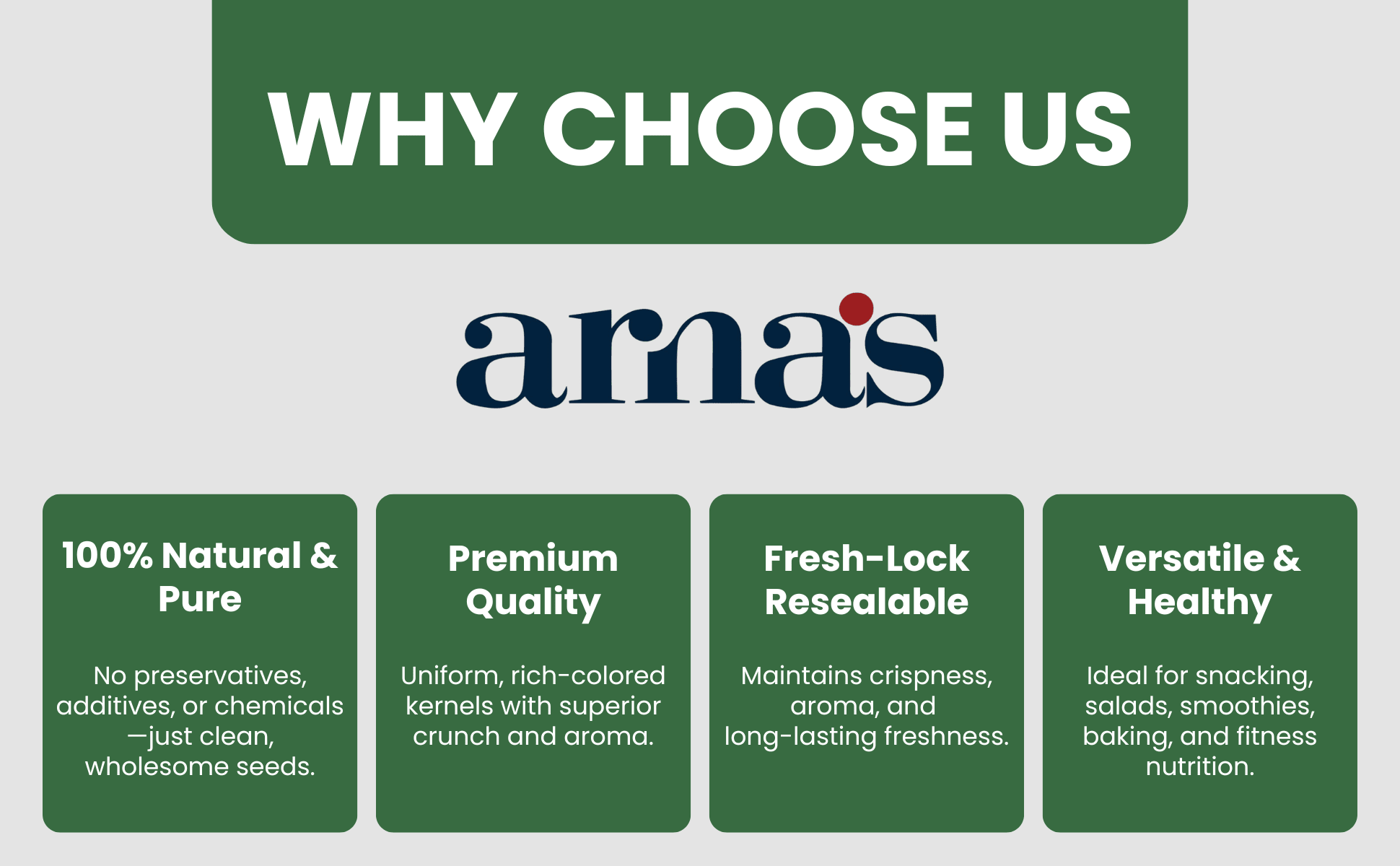 Premium Flax Seeds 200g | Natural High Fiber Seeds – Dried Fruits, Nuts & Seeds on Brown Living™. SKU: ARNAS-4. Img 8.