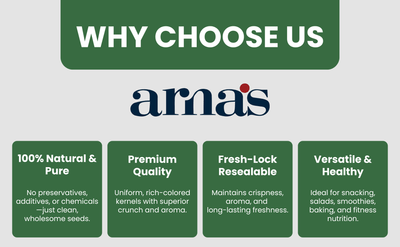 Premium Flax Seeds 200g | Natural High Fiber Seeds – Dried Fruits, Nuts & Seeds on Brown Living™. SKU: ARNAS-4. Img 8.