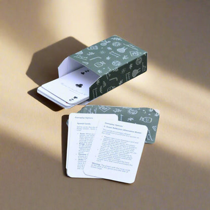 Premium Handmade Eco Playing Cards Set – Card Games on Brown Living™. SKU: BL_PC_PO1n. Img 9.