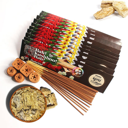 Premium Long - Lasting Aromatic Incense Sticks for Home & Meditation – Pooja Needs on Brown Living™. SKU: PK - INS - DHN - 500GM. Img 11.