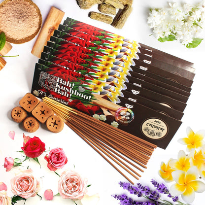 Premium Long - Lasting Aromatic Incense Sticks for Home & Meditation – Pooja Needs on Brown Living™. SKU: PK - INS - MLT - 500GM. Img 14.