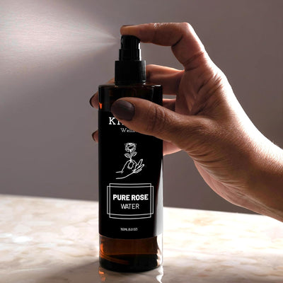 Premium Natural Rose Water Mist Spray for Face – Face Toner on Brown Living™. SKU: FFHYRW150L. Img 6.