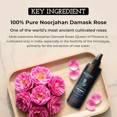 Premium Natural Rose Water Mist Spray for Face – Face Toner on Brown Living™. SKU: FFHYRW150L. Img 2.