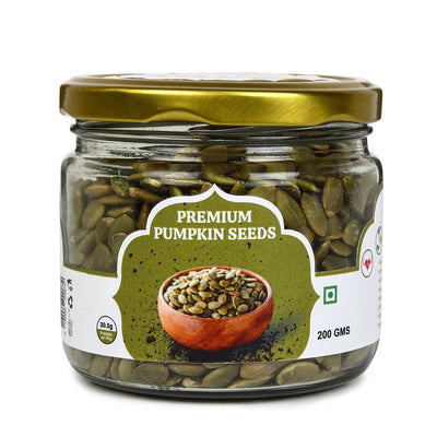 Premium Pumpkin Seeds 200g | Natural High Protein Seeds – Dried Fruits, Nuts & Seeds on Brown Living™. SKU: ARNAS-2. Img 1.
