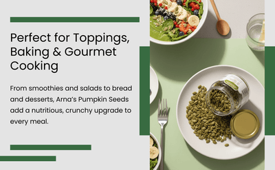 Premium Pumpkin Seeds 200g | Natural High Protein Seeds – Dried Fruits, Nuts & Seeds on Brown Living™. SKU: ARNAS-2. Img 6.