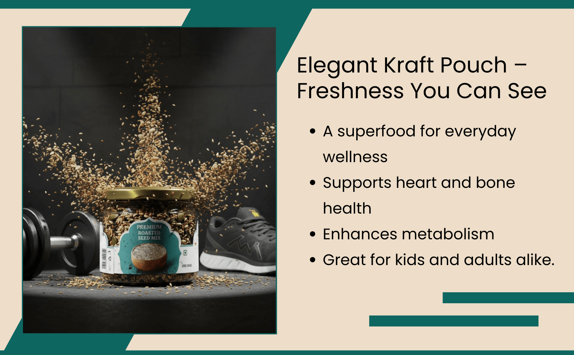 Premium Sesame Seeds 200g | Natural Protein Rich Seeds – Dried Fruits, Nuts & Seeds on Brown Living™. SKU: ARNAS-6. Img 8.