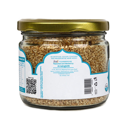 Premium Sesame Seeds 200g | Natural Protein Rich Seeds – Dried Fruits, Nuts & Seeds on Brown Living™. SKU: ARNAS-6. Img 4.