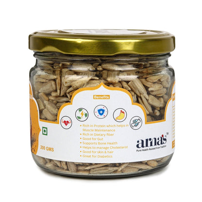 Premium Sunflower Seeds 200g | Pure Natural Protein Seeds – Dried Fruits, Nuts & Seeds on Brown Living™. SKU: ARNAS-3. Img 2.