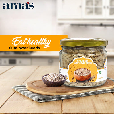 Premium Sunflower Seeds 200g | Pure Natural Protein Seeds – Dried Fruits, Nuts & Seeds on Brown Living™. SKU: ARNAS-3. Img 7.