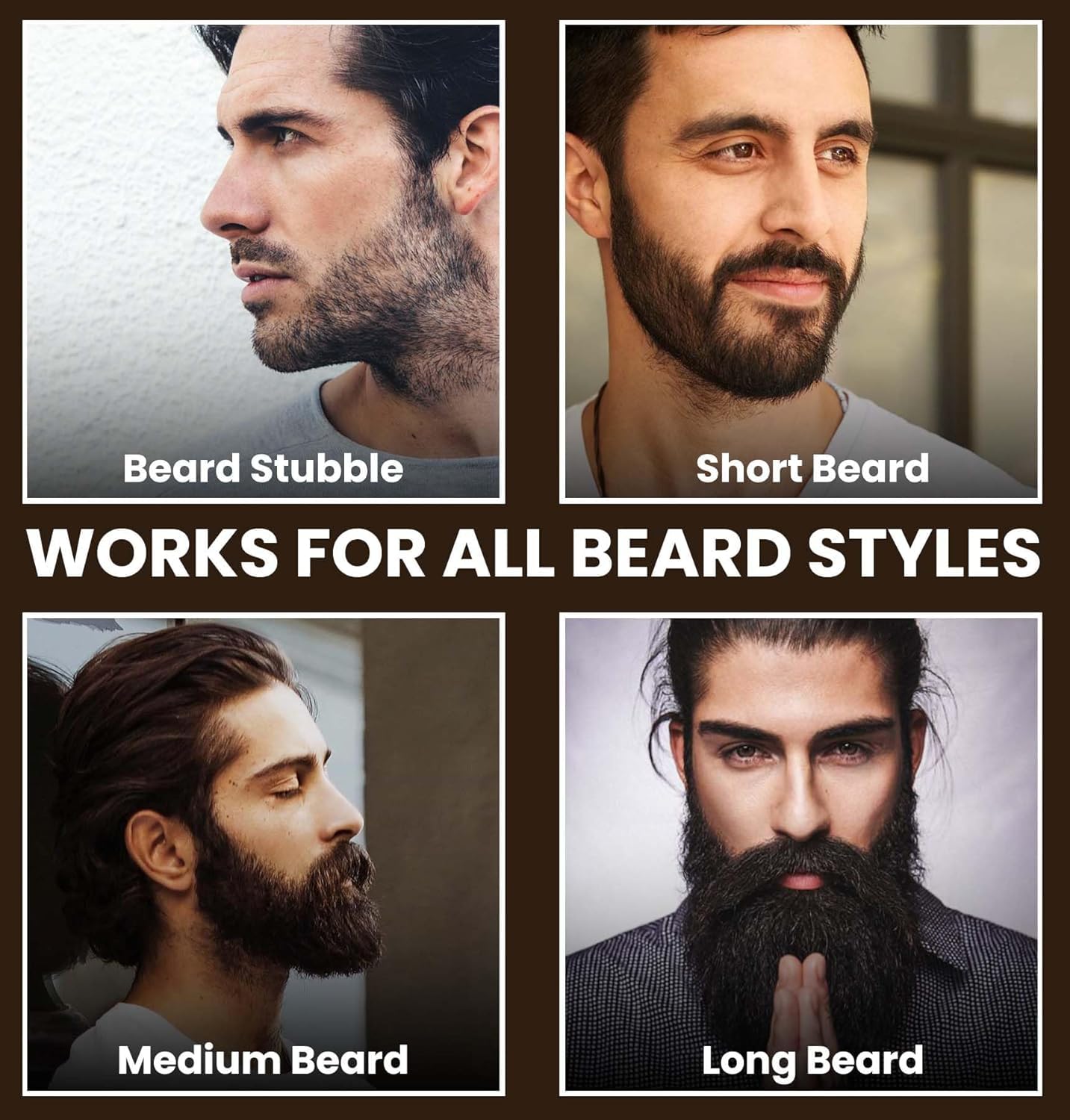 Premium Wooden Beard Brush & Comb Combo Kit for Grooming – Beard Brush on Brown Living™. SKU: KOE019-BB-BC. Img 5.