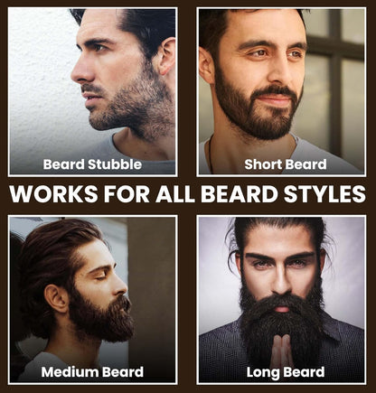 Premium Wooden Beard Brush & Comb Combo Kit for Grooming – Beard Brush on Brown Living™. SKU: KOE019-BB-BC. Img 5.