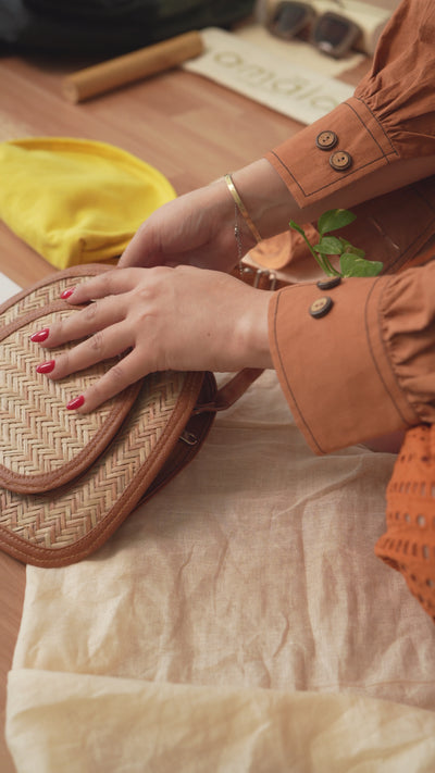 Shital Pati & Jute Sling Bag