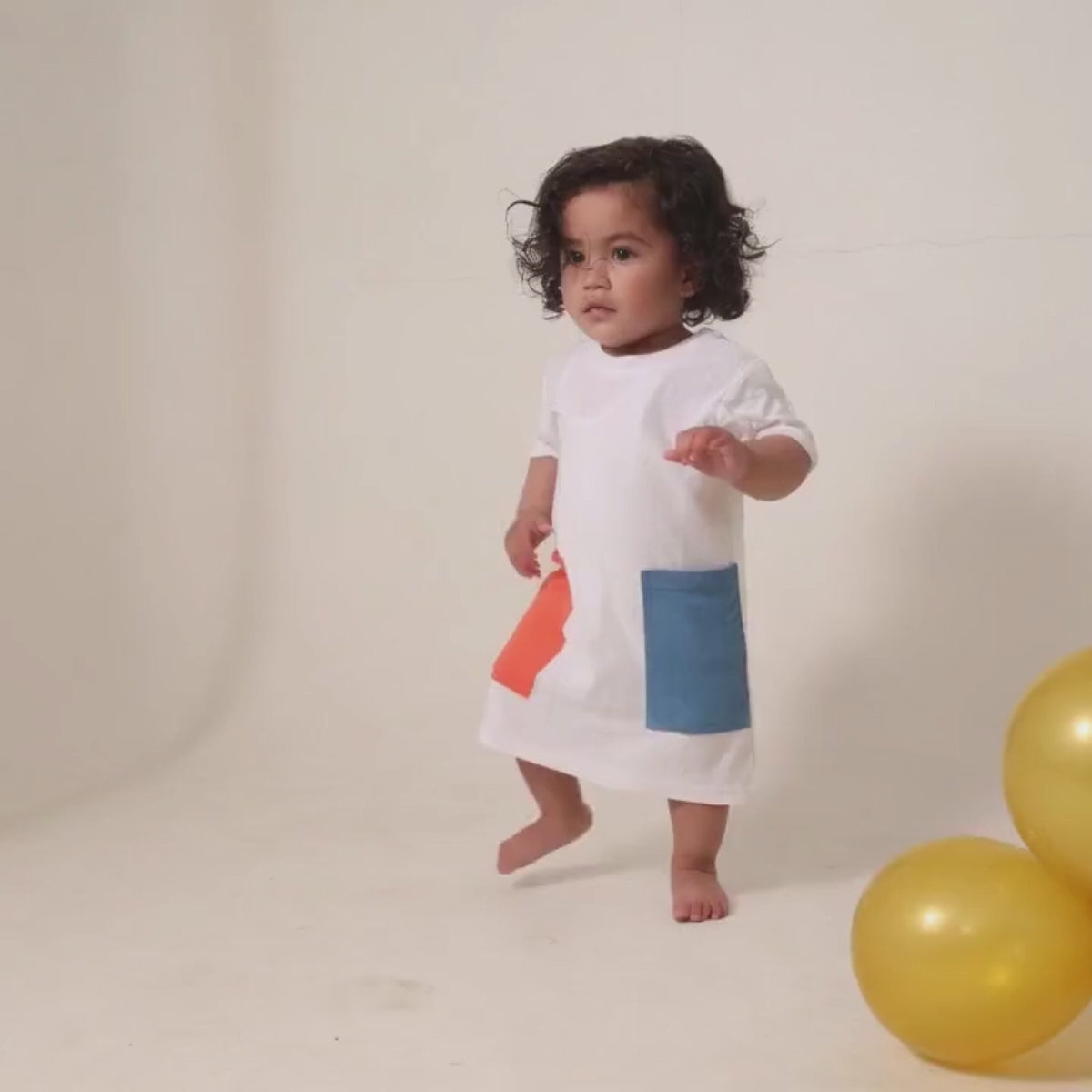 T Dress for Kids | Herbal Dyed Cotton Tee Shirt Dress