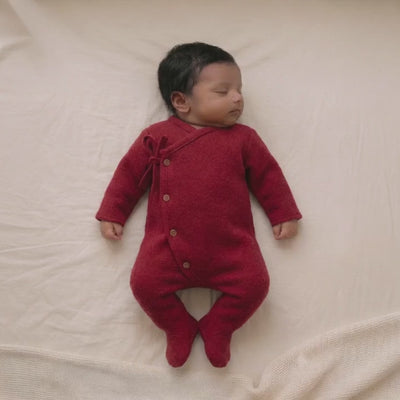 Full Onesie for Babies | Pure Wool Herbal Dyed Full Sleeved Tee
