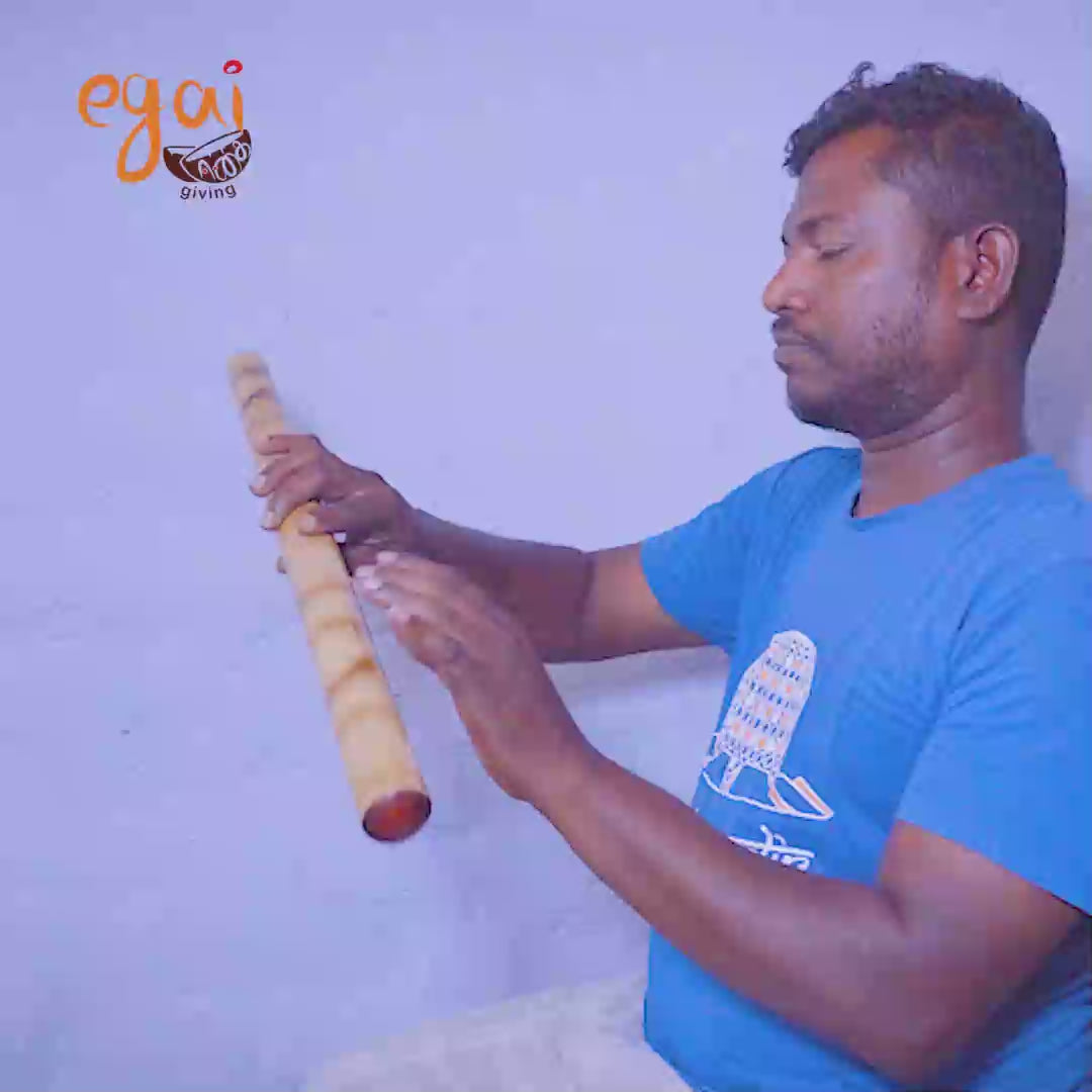 Load video: Bamboo Rainstick – Handcrafted Natural Percussion Instrument