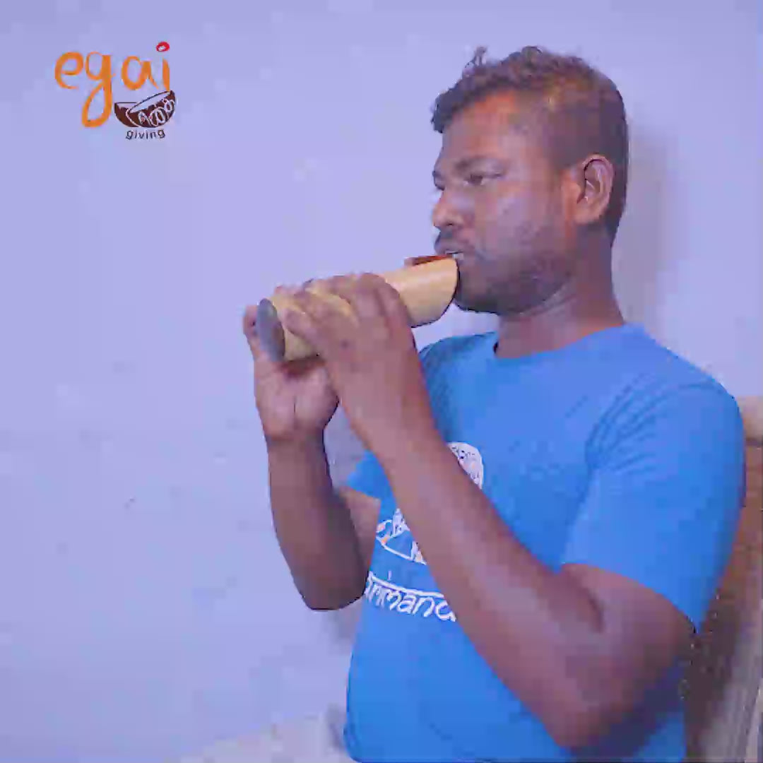 Load video: Bamboo Base Ocarina – Handmade Eco Friendly Musical Instrument