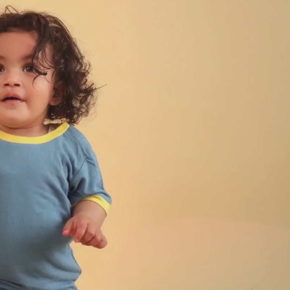 Herb Dyed Shoulder Open Baby T-Shirt | Play Tee