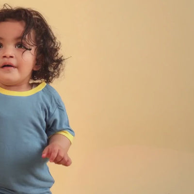 Herb Dyed Shoulder Open Baby T-Shirt | Play Tee