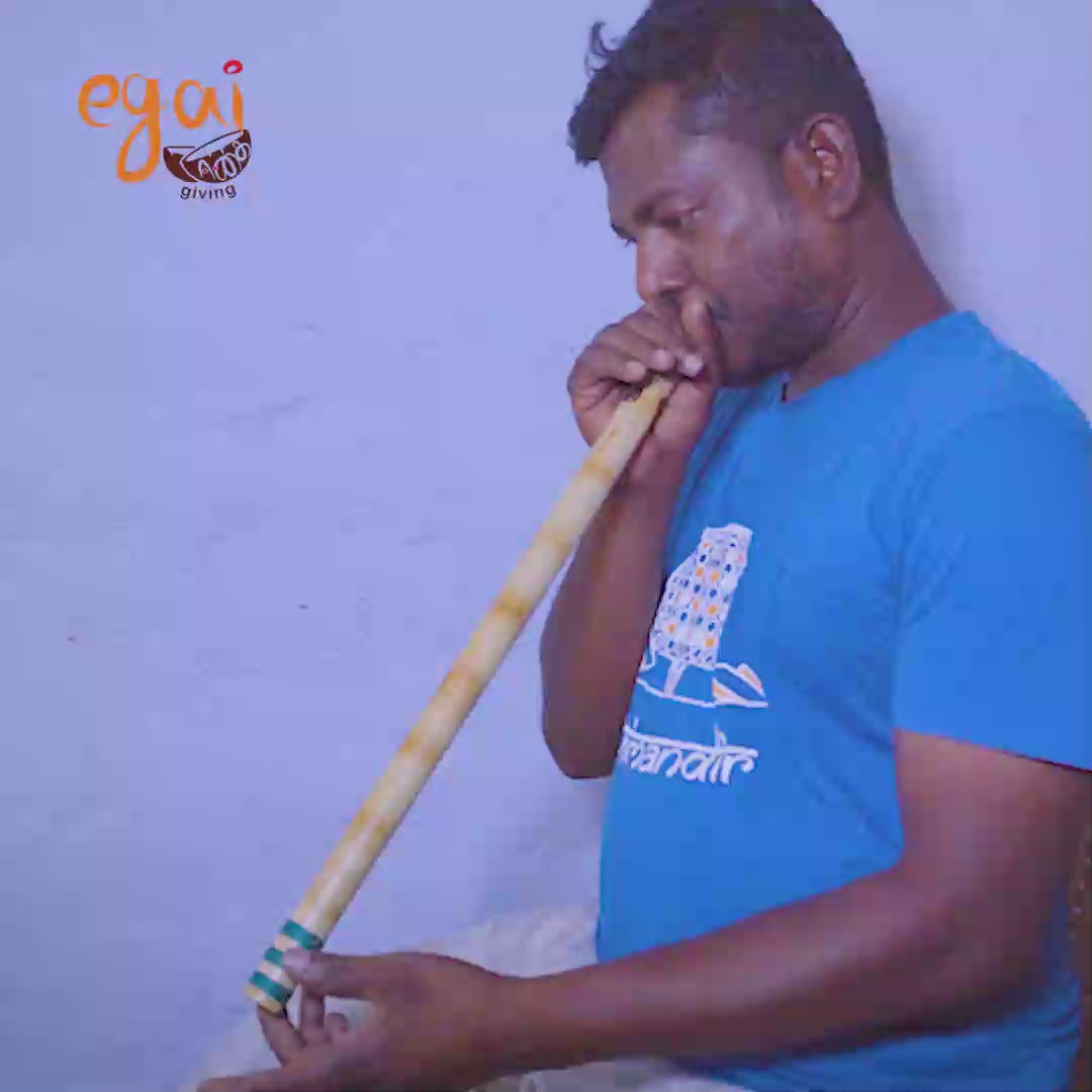 Load video: Bamboo Overtone Flute – Handcrafted Traditional Musical Instrument