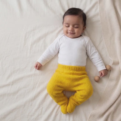 Pure Wool Footie Lower | Herbal Dyed with Devdaru for Comfort & Immuni